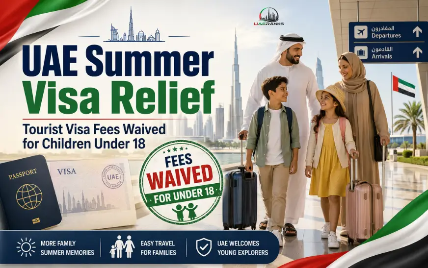 UAE Summer Visa Relief | Tourist Visa Fees Waived for Children Under 18