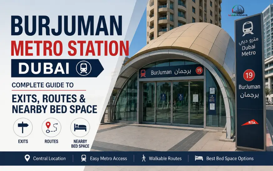 BurJuman Metro Station Dubai | Complete Guide to Exits, Routes & Nearby Bed Space