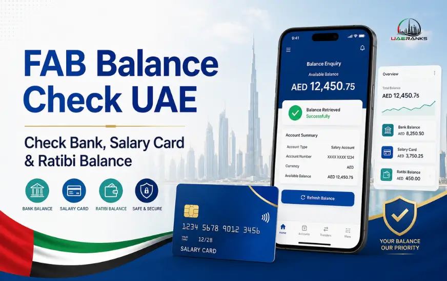 FAB Balance Check UAE 2026 | Check Bank, Salary Card & Ratibi Balance