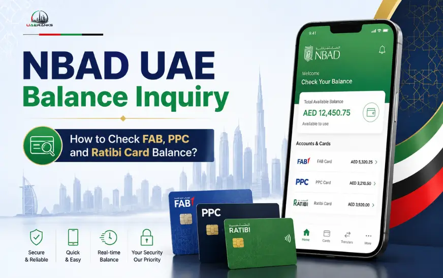 NBAD UAE Balance Inquiry | How to Check FAB, PPC and Ratibi Card Balance?